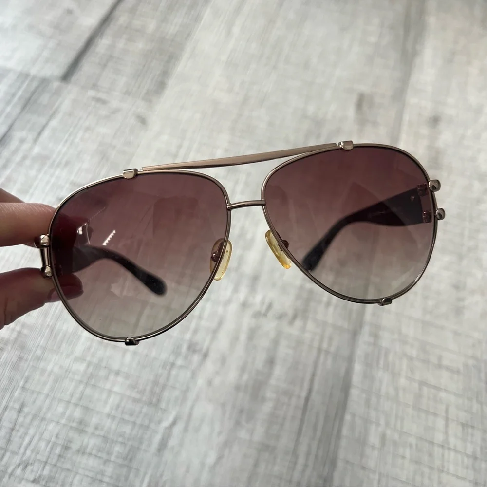 Marc by Marc Jacobs Aviator Sunglasses Tortoise Shell Rose Gold MMJ O64/S